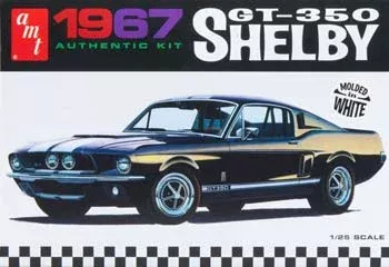 '67 Shelby GT350 (White) (1/25 Scale) Plastic Vehicle Model Kit AMT800